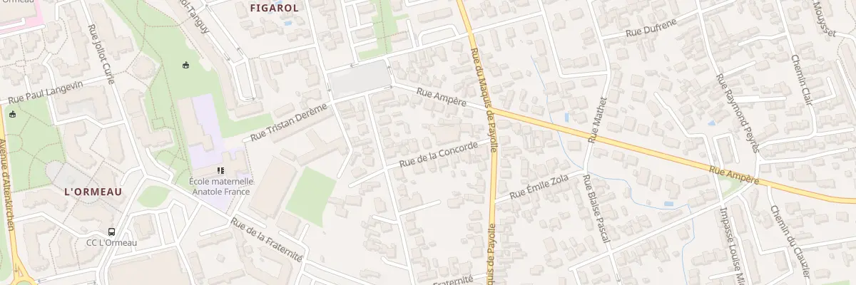 Plan du 7 Rue de la Concorde à Tarbes