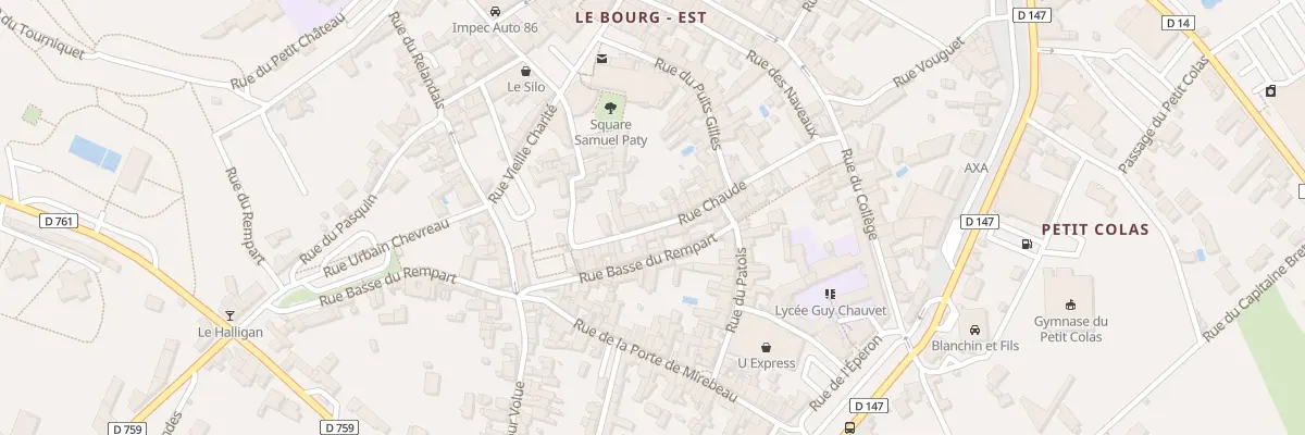 Plan du 20 Rue Chaude à Loudun