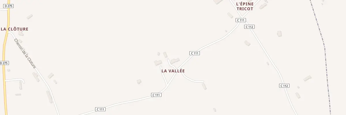 Plan du 635 Che dit des Monts à Glanville