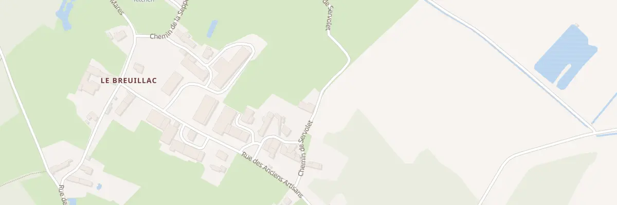 Plan du 7 Che de Servolet à Sauzé-entre-Bois