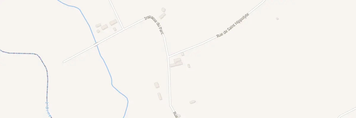 Plan du 19 Rue de St Hippolyte à Almenêches