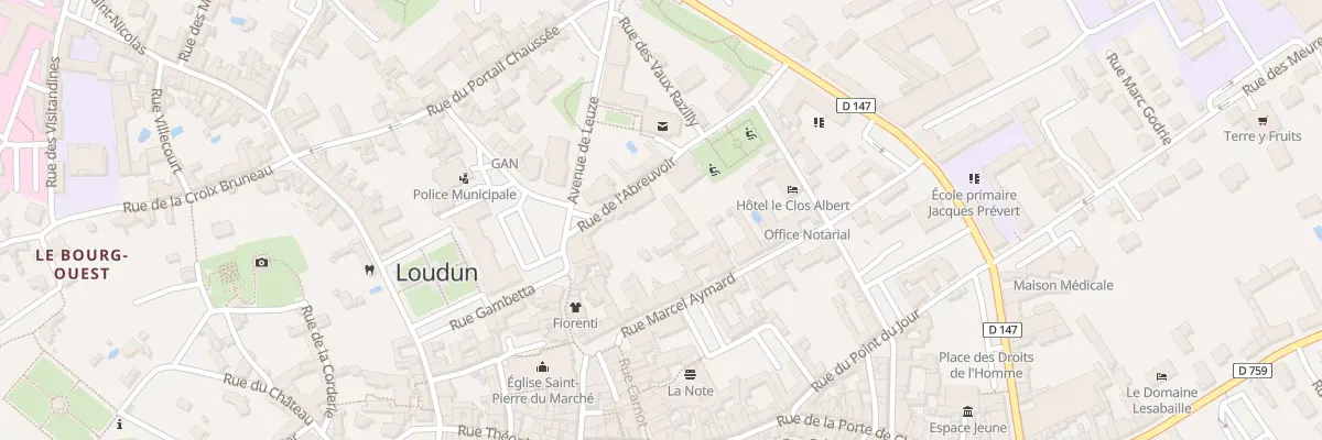 Plan du 6 Rue de l’Abreuvoir à Loudun
