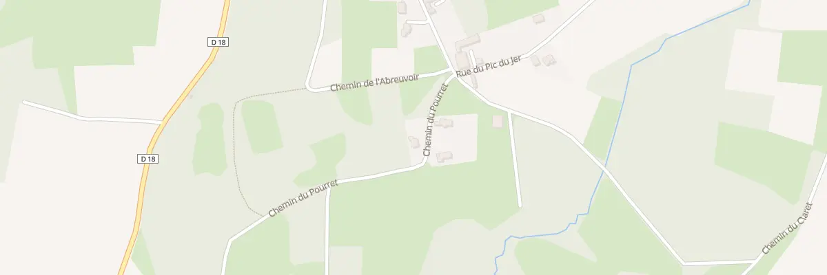 Plan du 80 Pourret à Arcizac-Adour