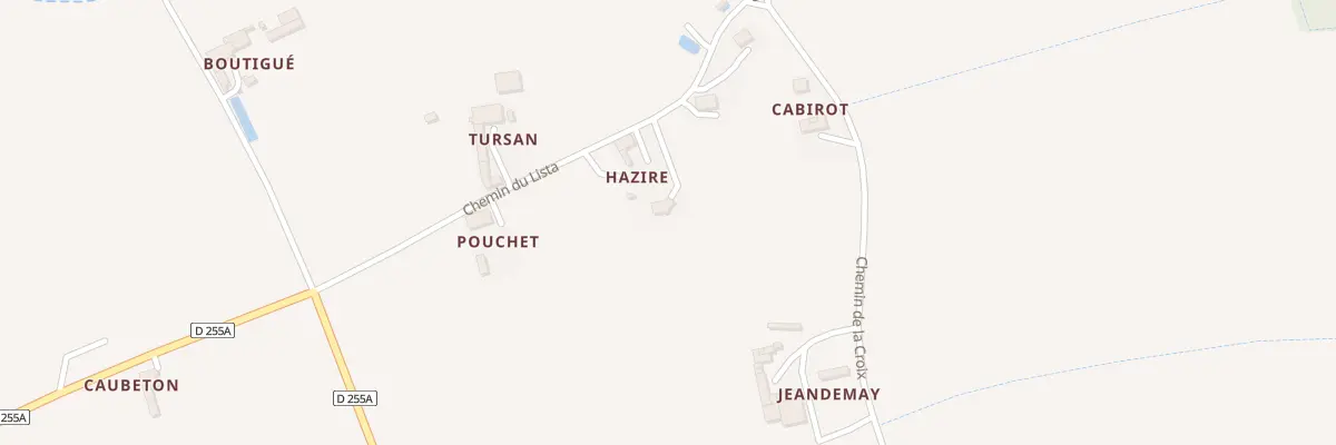 Plan du 5001 Carrerots Sud à Ladevèze-Rivière
