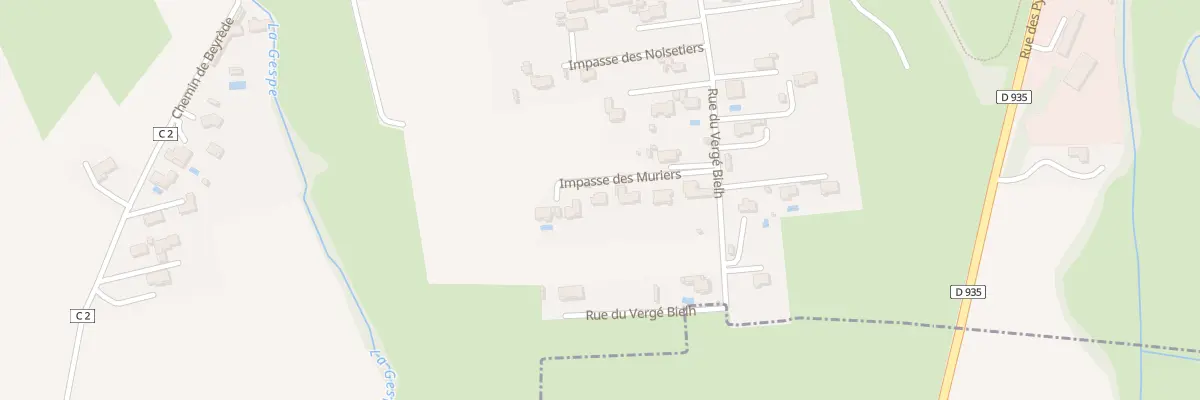 Plan du 7 Imp des Mûriers à Momères
