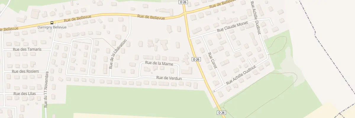 Plan du 17 Rue de la Marne à Damigny