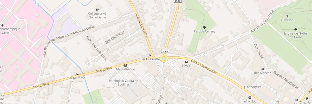 Plan du 4 Rue de Lancrel à Alençon