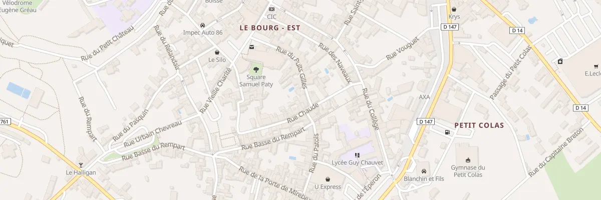 Plan du 16 Rue du Puits Gilles à Loudun