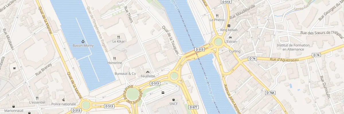 Plan du 4 Av de la République à Deauville