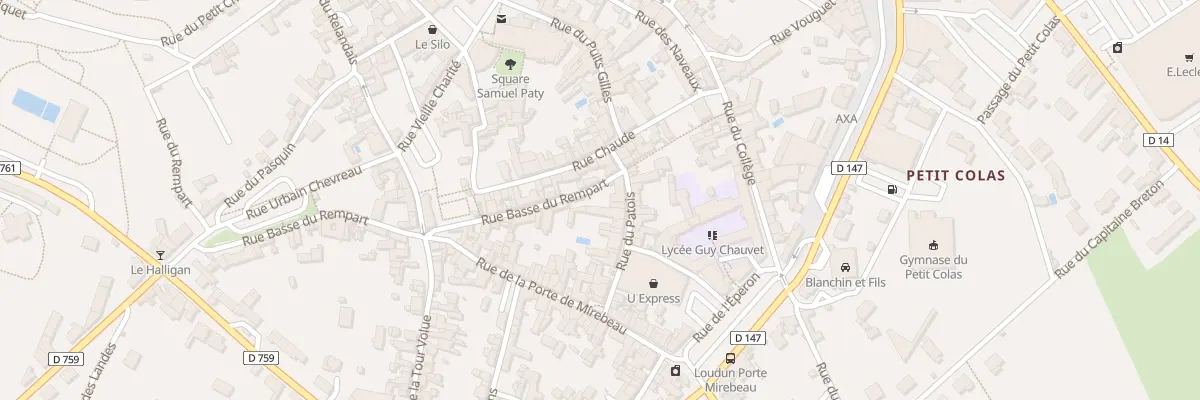 Plan du 6 Rue du Patois à Loudun