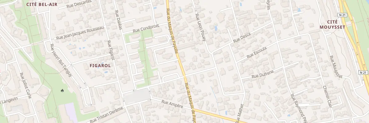 Plan du 47 Rue du Maquis de Payolle à Tarbes