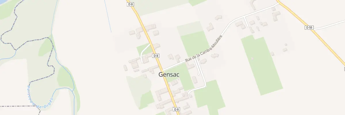 Plan du 3 Rue de la Carrère-Moulière à Gensac