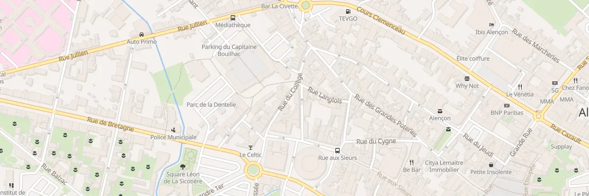 Plan du 12 Rue du Collège à Alençon