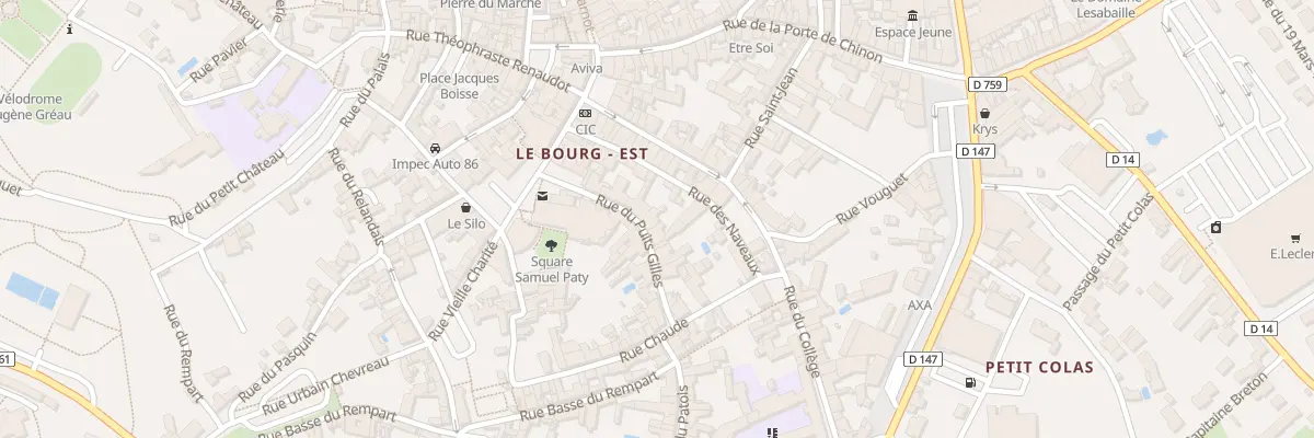 Plan du 7 Rue du Puits Gilles à Loudun