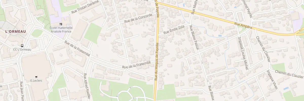 Plan du 64 Rue du Maquis de Payolle à Tarbes