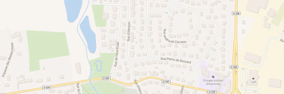 Plan du 1 Rue Léonard de Vinci à Arçonnay