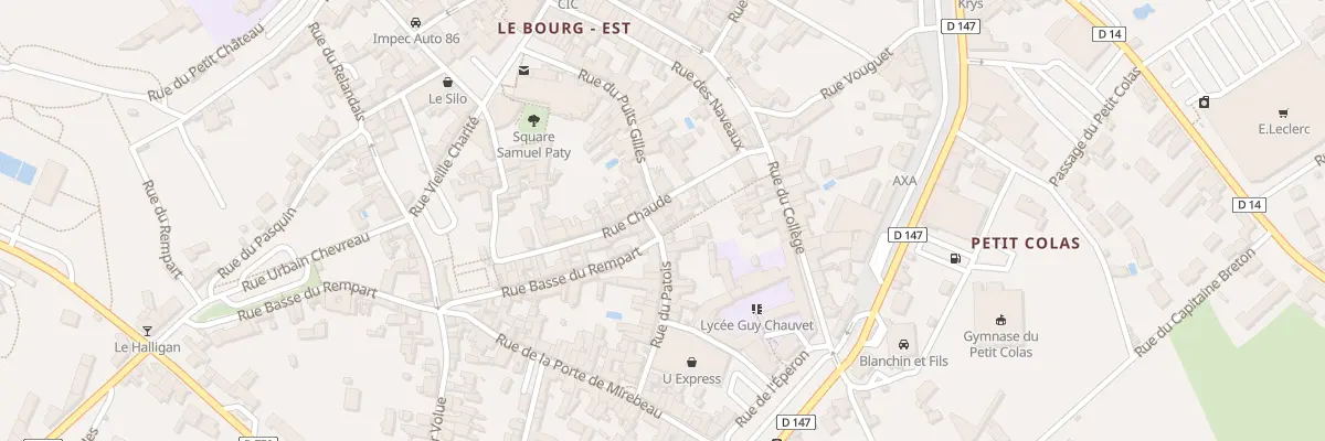 Plan du 1 Rue du Patois à Loudun