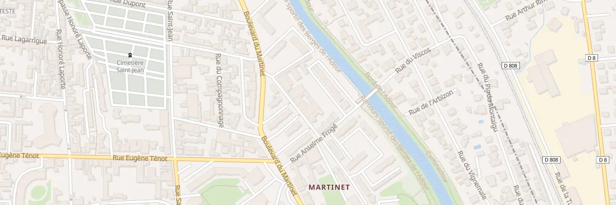 Plan du 9 Rue Arsène d’Arsonval à Tarbes
