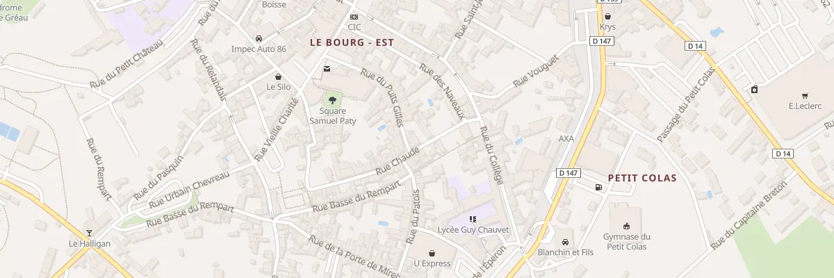Plan du 8 Rue Chaude à Loudun