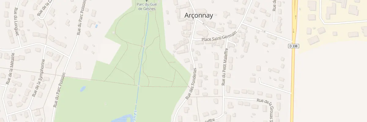 Plan du 8 Rue des Fonderies à Arçonnay