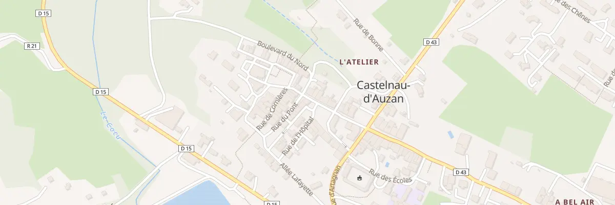 Plan du 2 Rue Louis Pasteur à Castelnau d’Auzan Labarrère