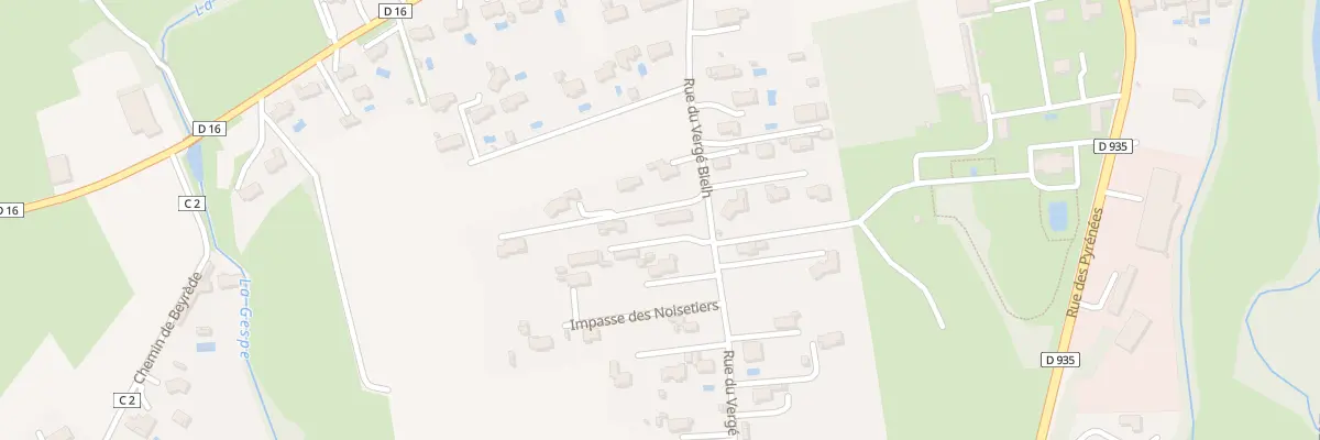 Plan du 52A Rue du Verge Bieilh à Momères