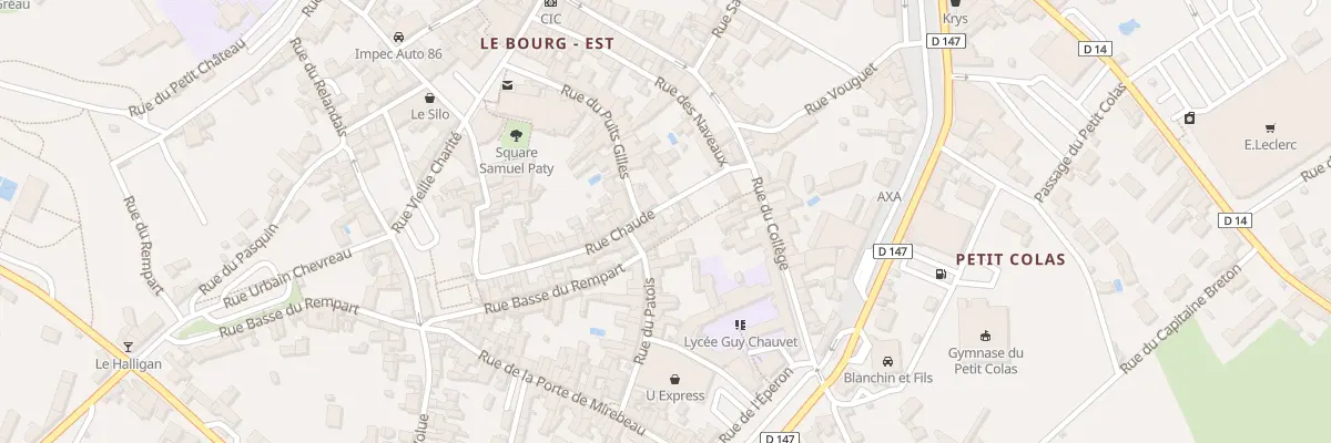 Plan du 3 Rue Chaude à Loudun