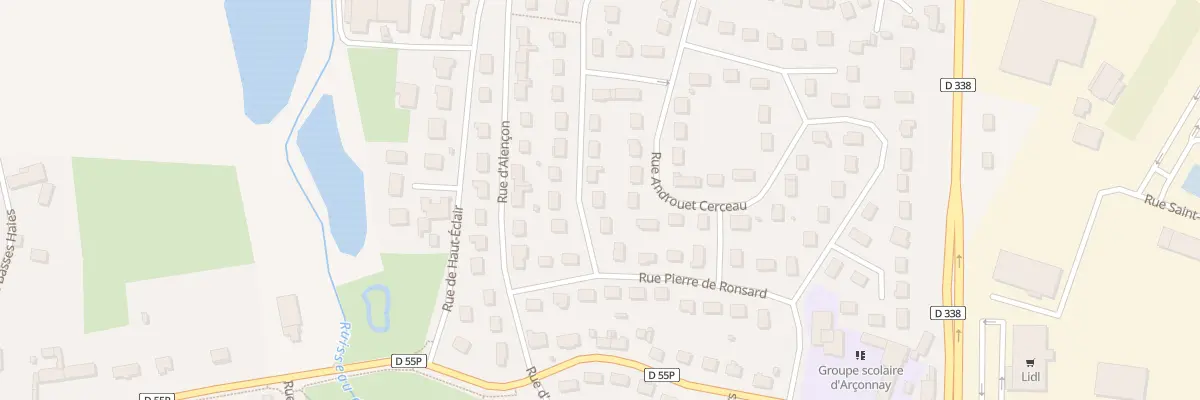 Plan du 6 Rue Léonard de Vinci à Arçonnay
