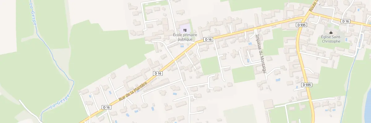Plan du 2 Imp du Neouvielle à Momères