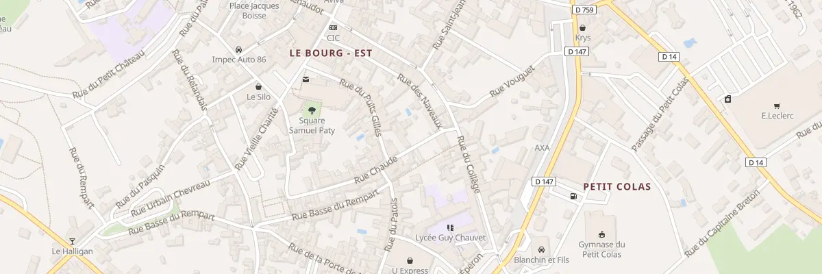 Plan du 6 Rue Chaude à Loudun