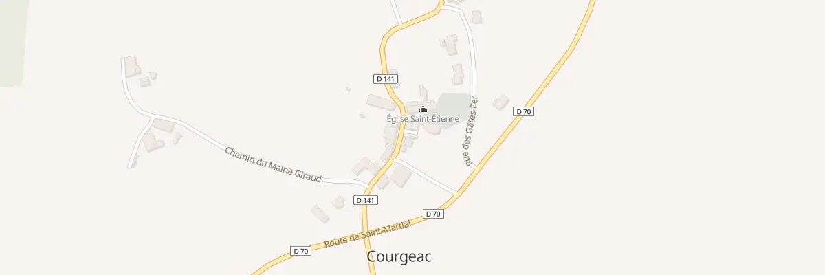 Plan du 15 Imp du Moyen Âge à Courgeac