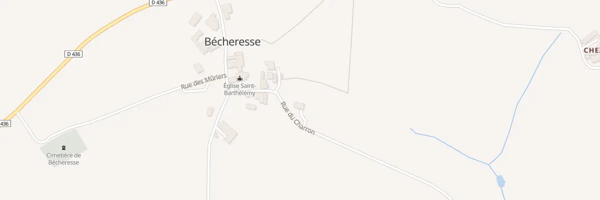 Plan du 9 Rue du Charron à Bécheresse
