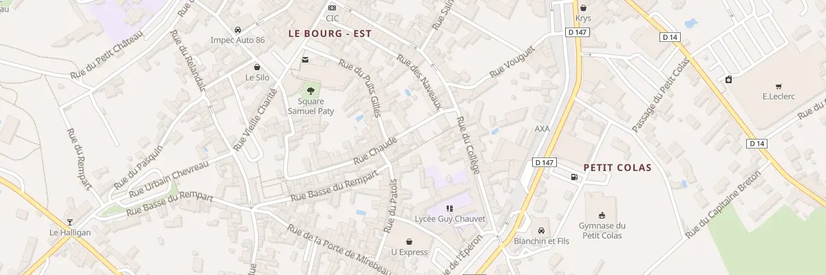 Plan du 9001 Rue Chaude à Loudun