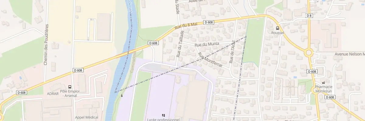 Plan du 5 Rue Taillade à Aureilhan
