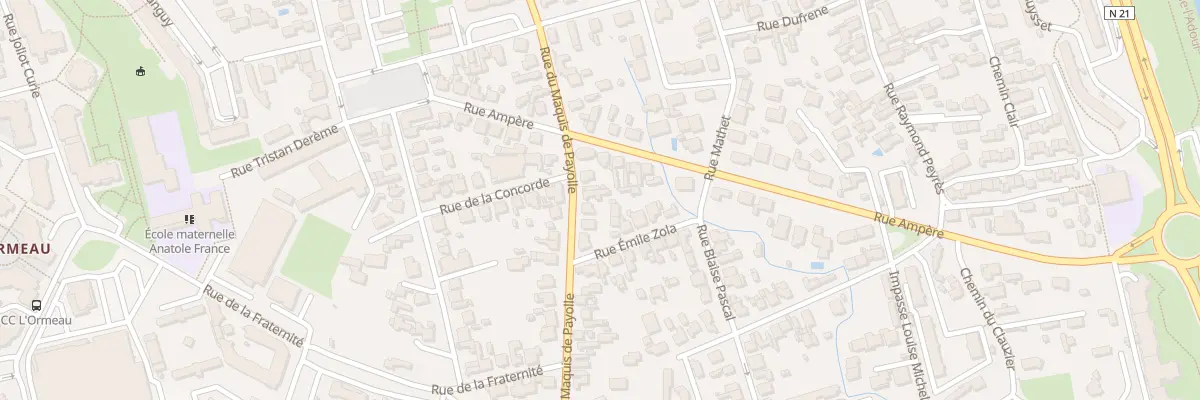 Plan du 61 Rue du Maquis de Payolle à Tarbes