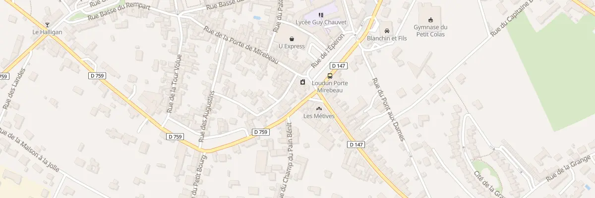 Plan du 2 Bd Jean Pascault à Loudun