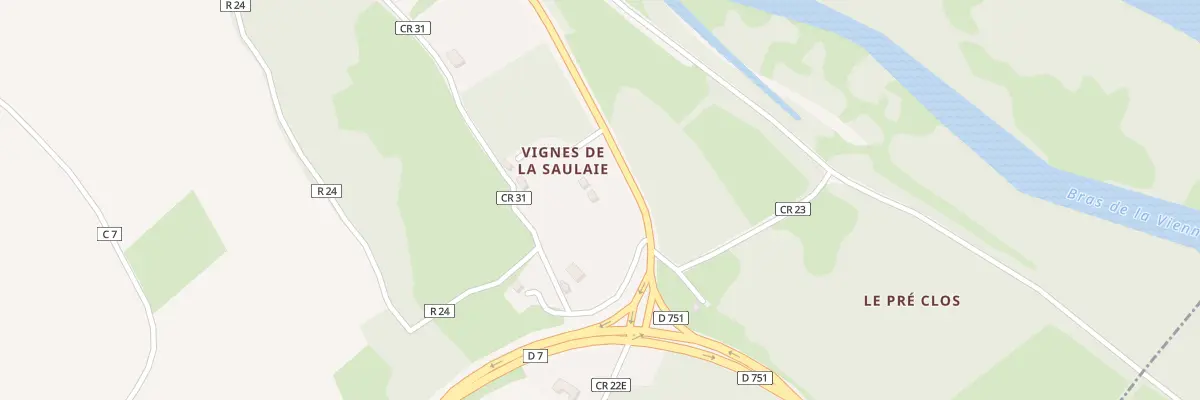 Plan du 14 Vignes de la Saulaie à Candes-Saint-Martin