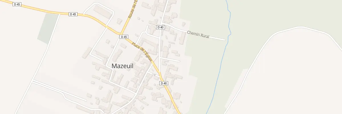 Plan du 11 Pl de l’Eglise à Mazeuil