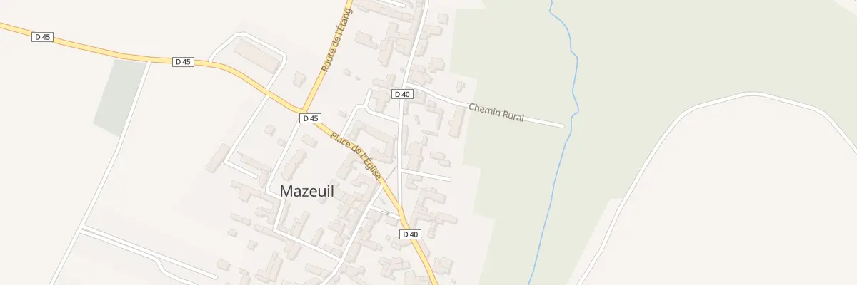 Plan du 12 Pl de l’Eglise à Mazeuil