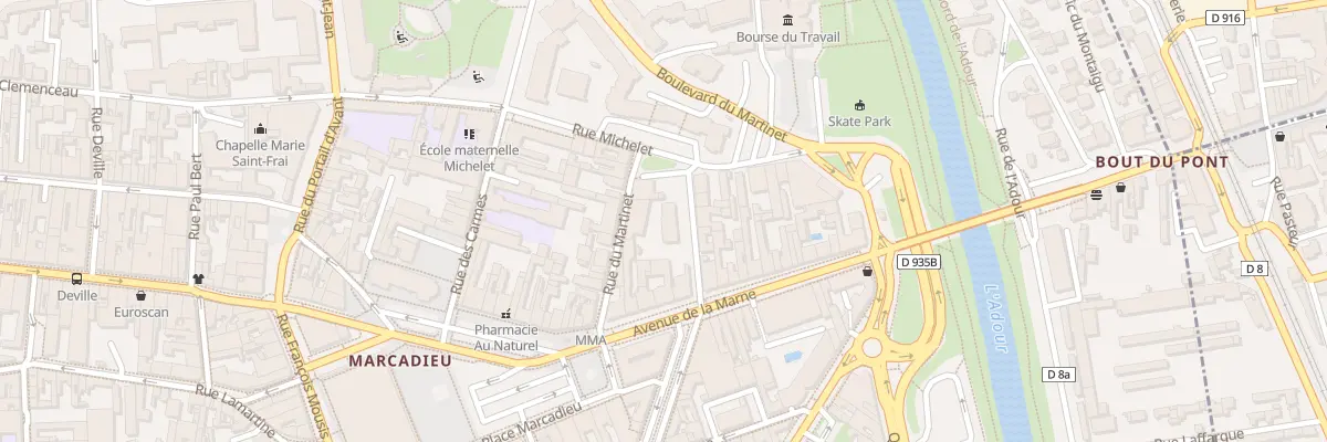 Plan du 5 Rue Docteur Jean Lansac à Tarbes