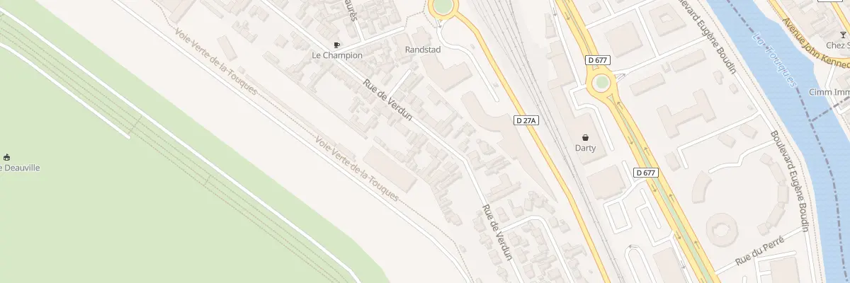Plan du 90 Rue de Verdun à Deauville