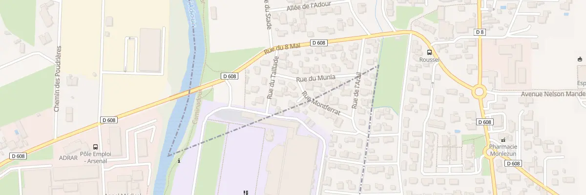 Plan du 13 Rue Montferrat à Aureilhan