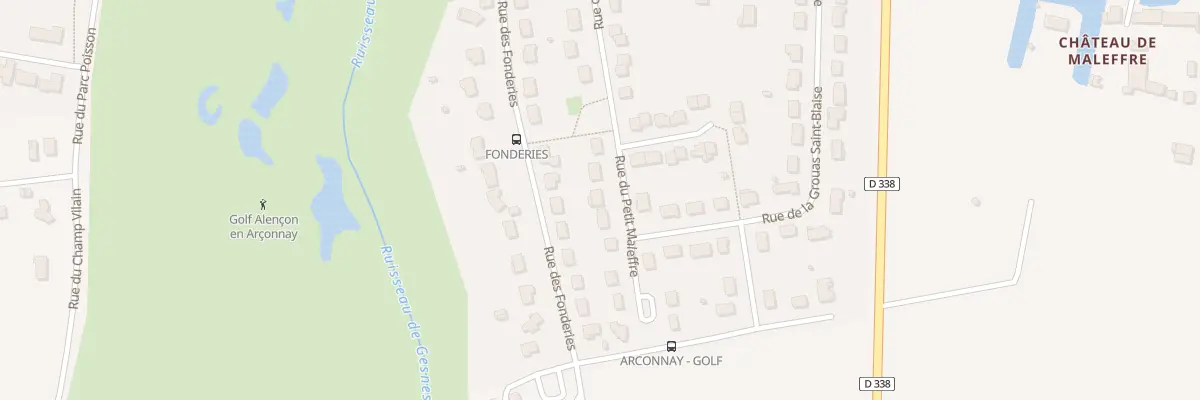 Plan du 34 Rue du Petit Maleffre à Arçonnay