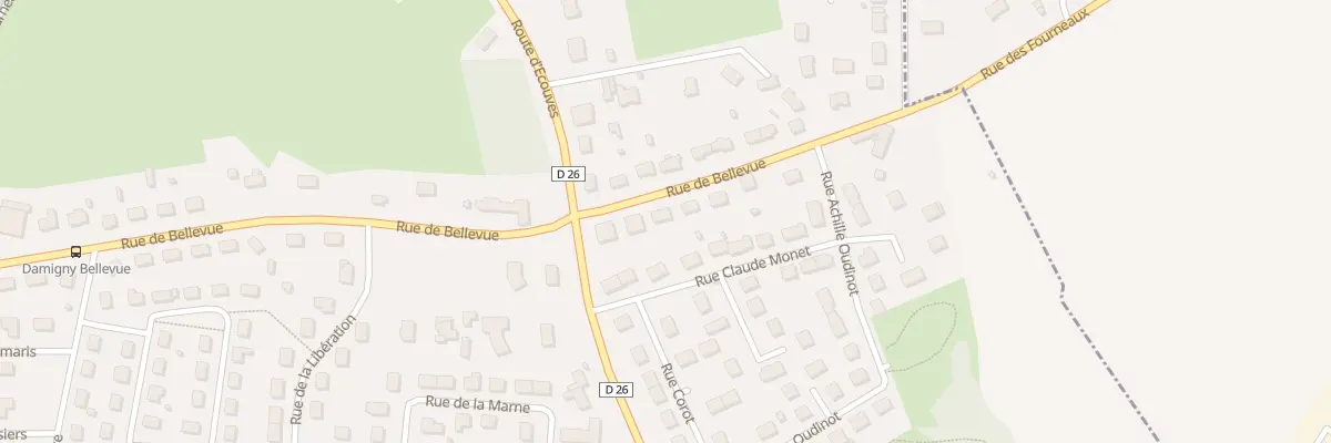 Plan du 82 Rue de Bellevue à Damigny