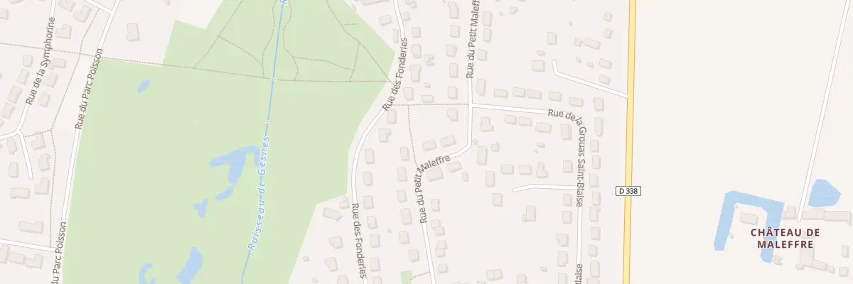 Plan du 16 Rue du Petit Maleffre à Arçonnay