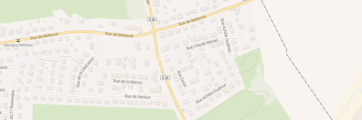 Plan du 1 Rue Corot à Damigny