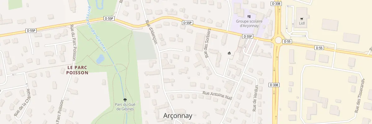 Plan du 6 Imp Bel Air à Arçonnay