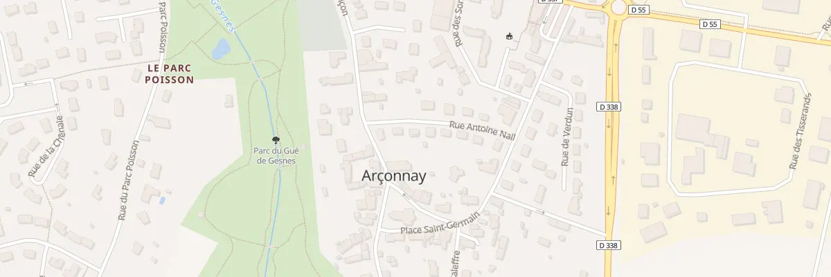 Plan du 6 Rue Antoine Nail à Arçonnay