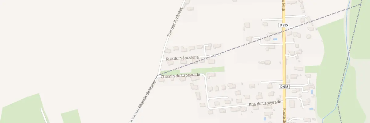 Plan du 5100 Rue des Pyrénées à Horgues