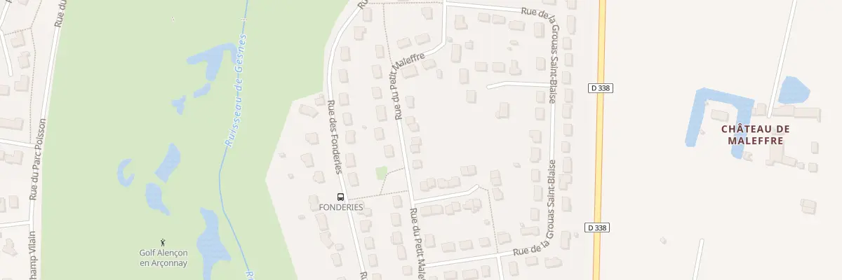 Plan du 23 Rue du Petit Maleffre à Arçonnay